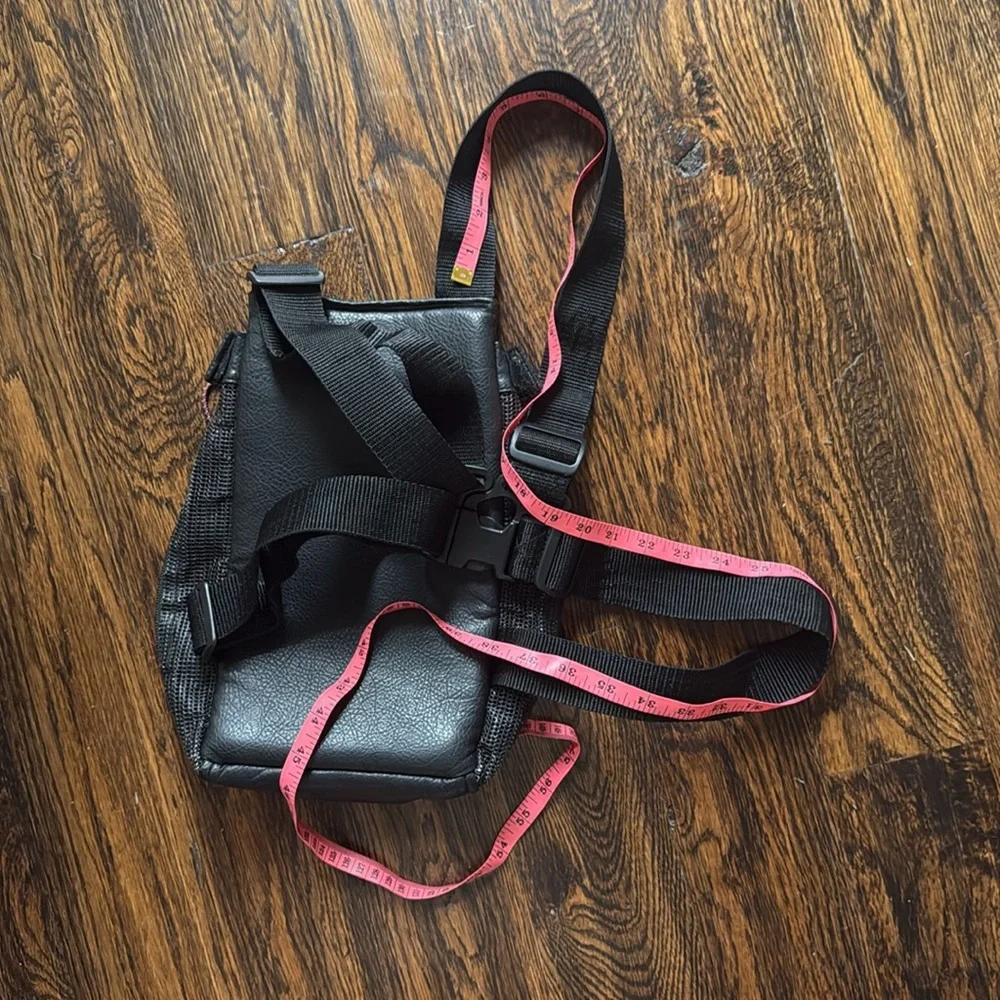 Pet Backpack Carrier. Zip & Velcro Closures. Inside Safety Hook. Adjustable.